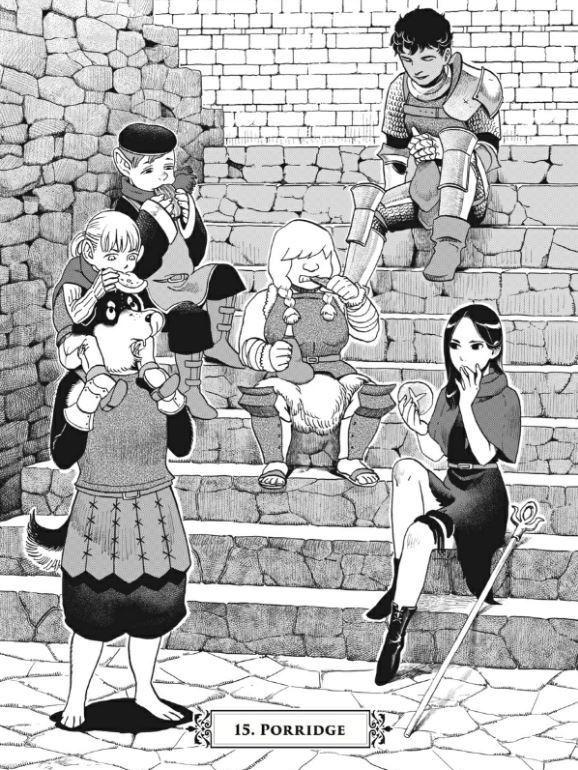 Delicious in Dungeon Manga Volume 3 — Back Cover