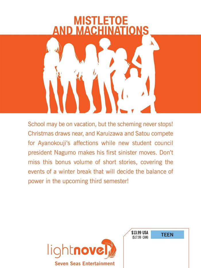 Classroom of the Elite Light Novel Volume 7.5 — Back Cover