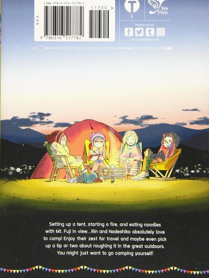 Laid-Back Camp Manga Volume 1 — Back Cover