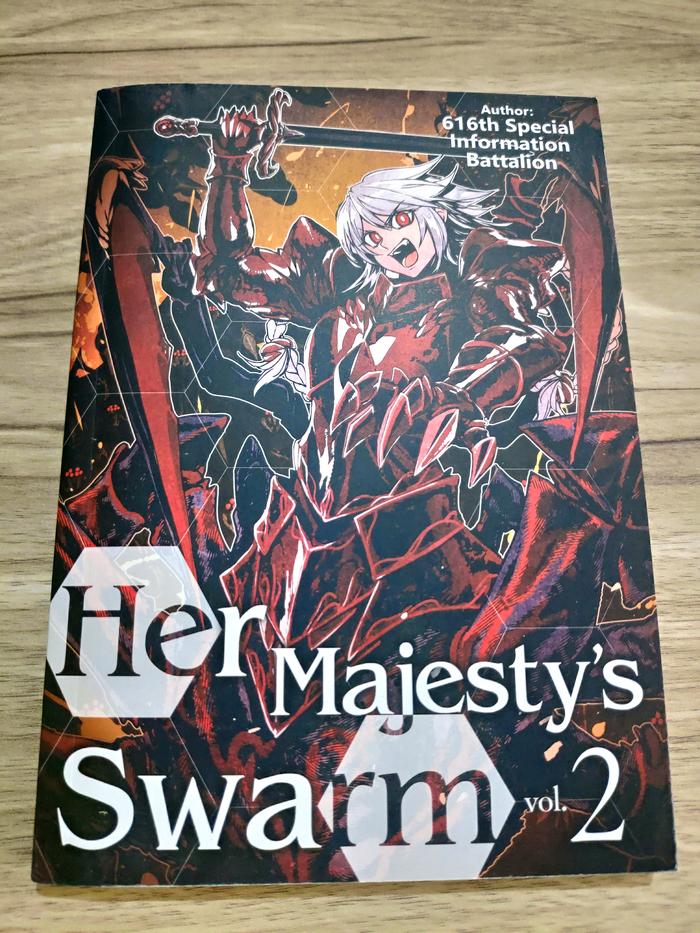 Her Majesty's Swarm Light Novel Volume 2 — Back Cover