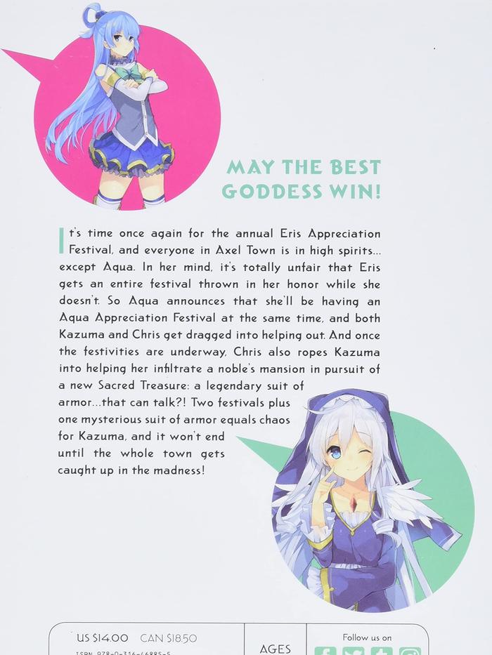 Konosuba God's Blessing on This Wonderful World Light Novel Volume 8 — Back Cover