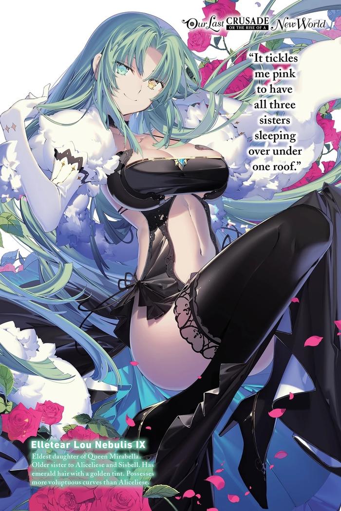 Our Last Crusade or the Rise of a New World Light Novel Volume 6 — Back Cover
