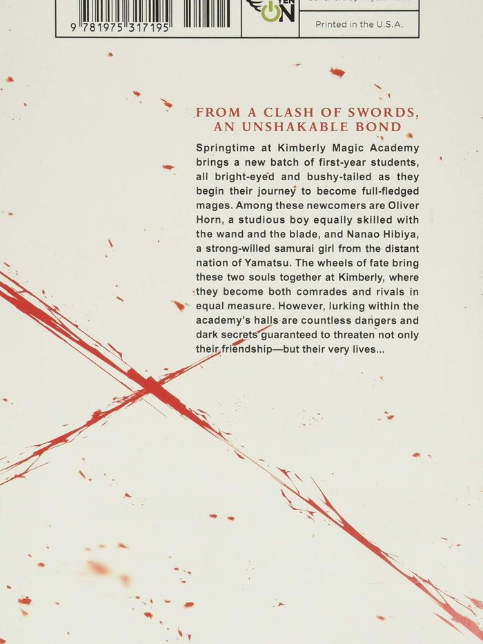 Reign of the Seven Spellblades Light Novel Volume 1 — Back Cover