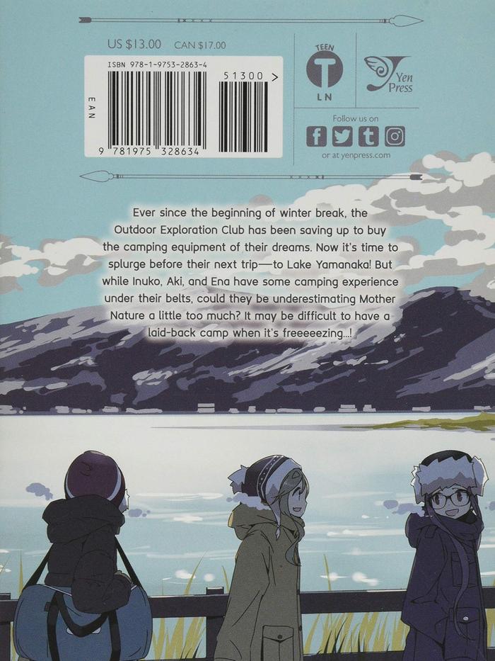 Laid-Back Camp Manga Volume 6 - Yuru Camp Manga — Back Cover