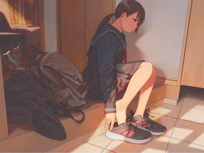 Daily Life of a Girl And a Dog Doujinshi - Morichika — Back Cover