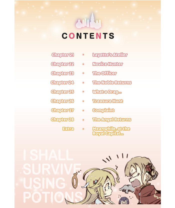 I Shall Survive Using Potions! Light Novel Volume 3 — Back Cover