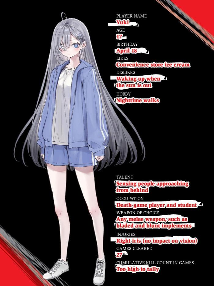 Playing Death Games to Put Food on the Table Light Novel Volume 1 — Back Cover