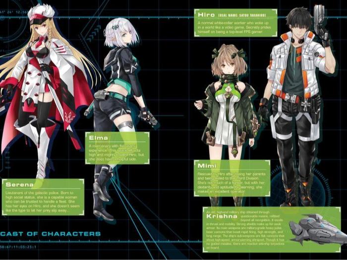 Reborn as a Space Mercenary Light Novel Volume 1 — Back Cover