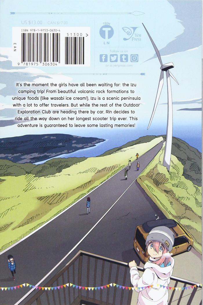 Laid-Back Camp Manga Volume 8 — Back Cover