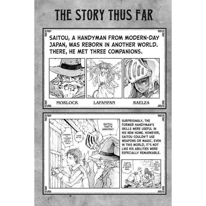 Handyman Saitou in Another World Manga Volume 2 - Yen Press — Back Cover