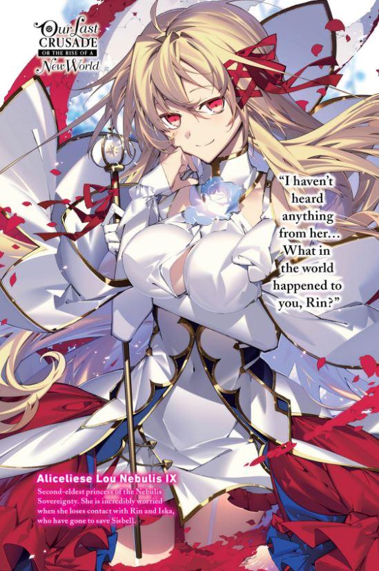 Our Last Crusade or the Rise of a New World Light Novel Volume 10 — Back Cover