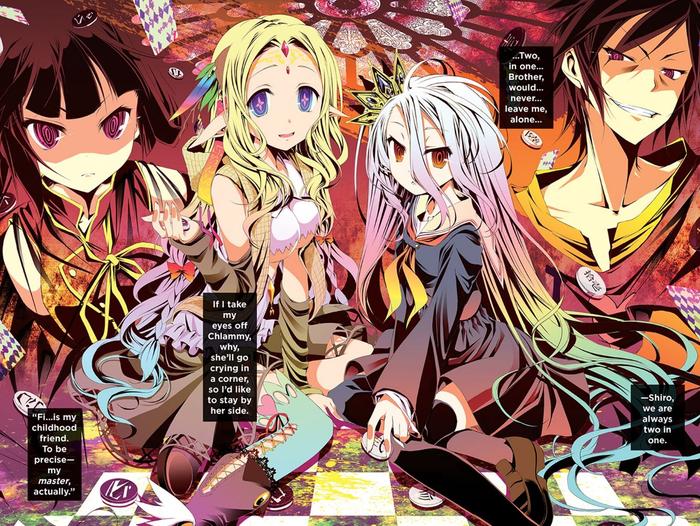No Game No Life Light Novel Volume 3 — Back Cover