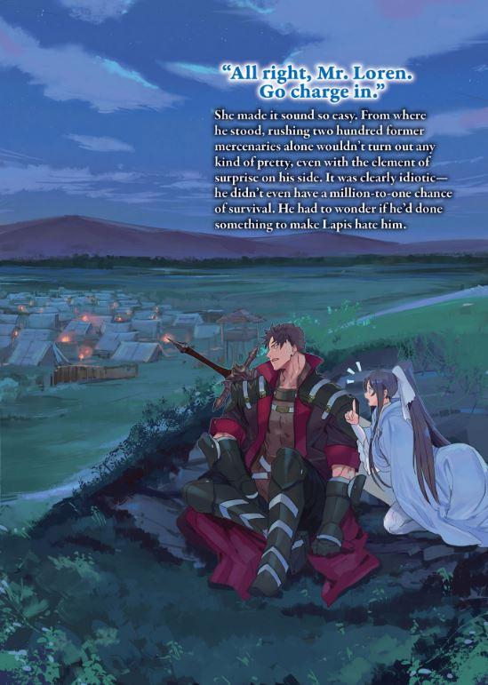 The Strange Adventure of a Broke Mercenary Light Novel Volume 4 — Back Cover