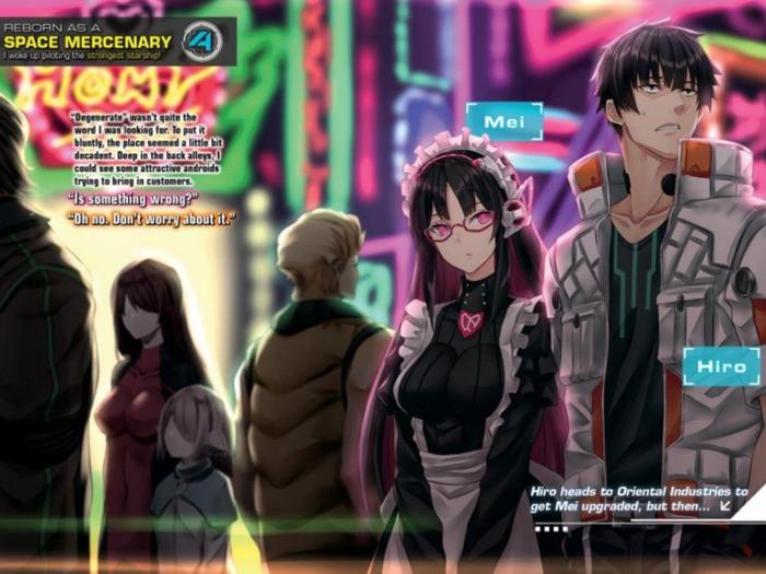 Reborn as a Space Mercenary Light Novel Volume 4 — Back Cover