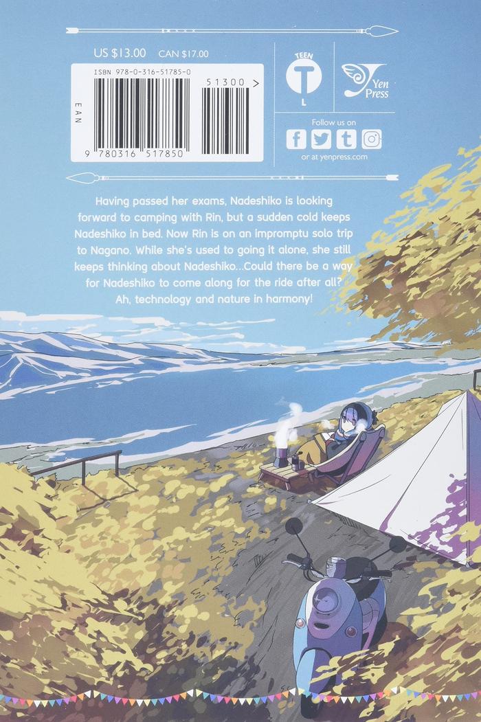 Laid-Back Camp Manga Volume 3 — Back Cover