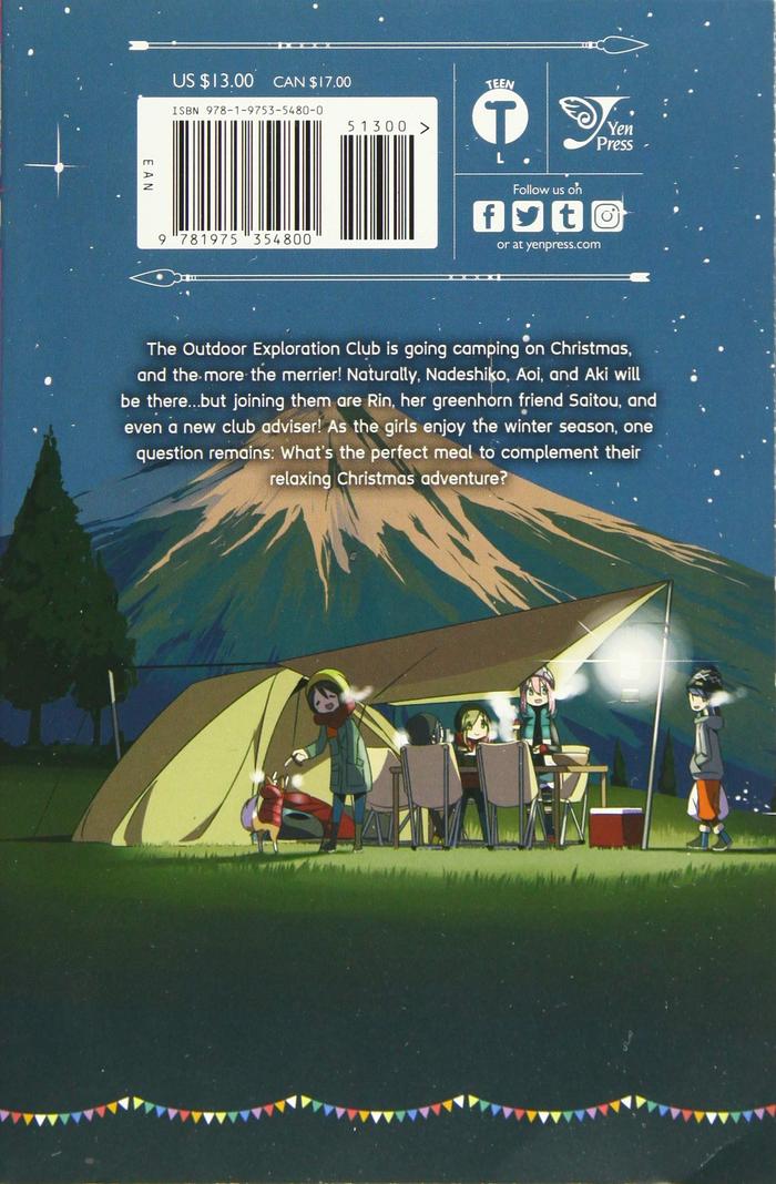 Laid-Back Camp Manga Volume 4 — Back Cover