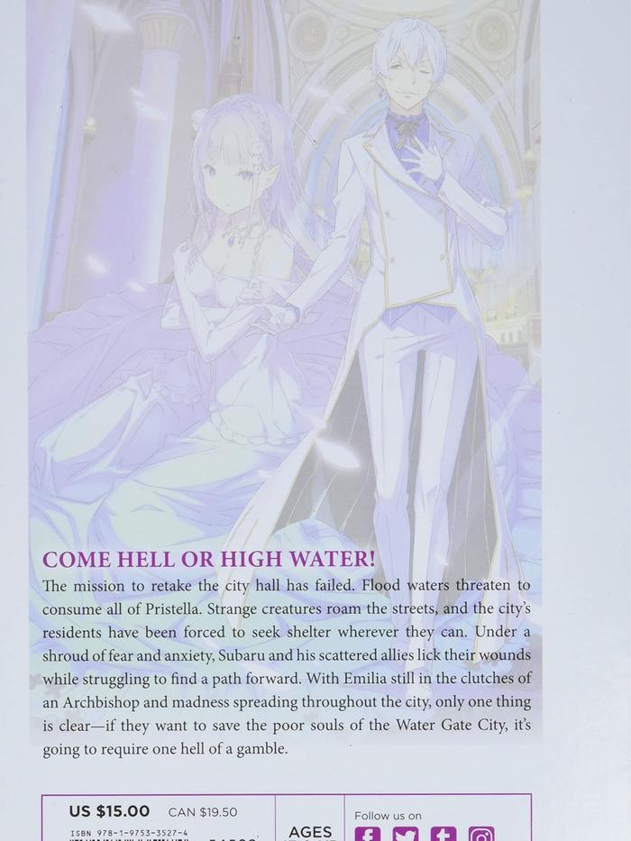Re:ZERO Starting Life in Another World Light Novel Volume 18 — Back Cover
