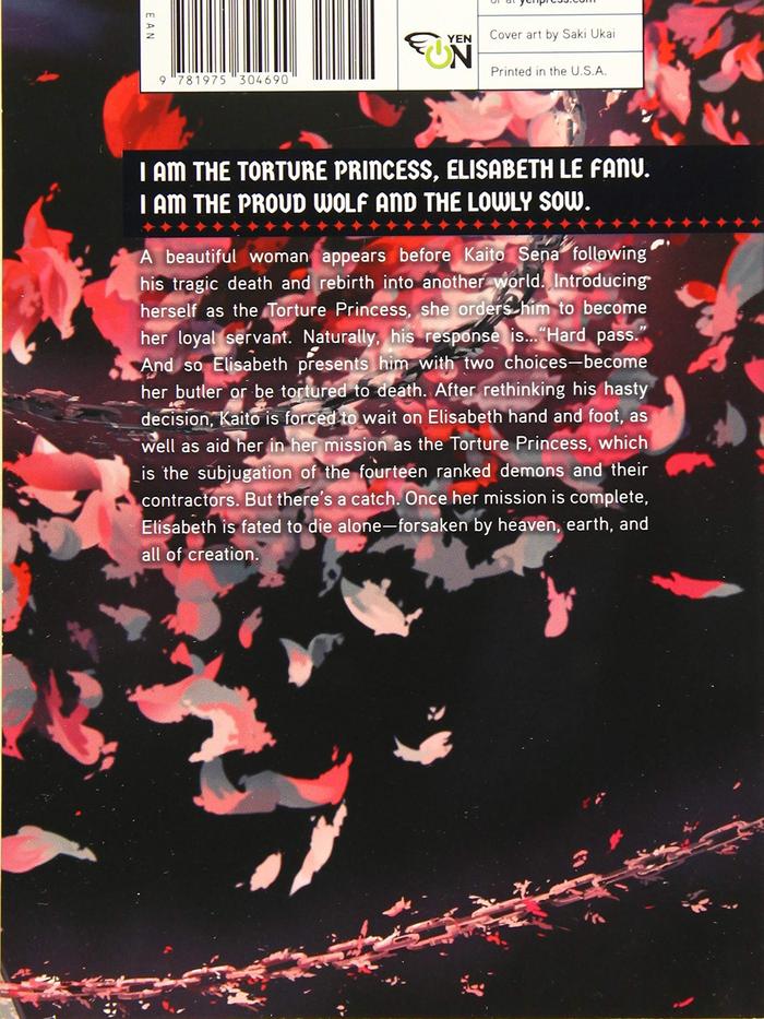 Torture Princess Fremd Torturchen Light Novel Volume 1 — Back Cover