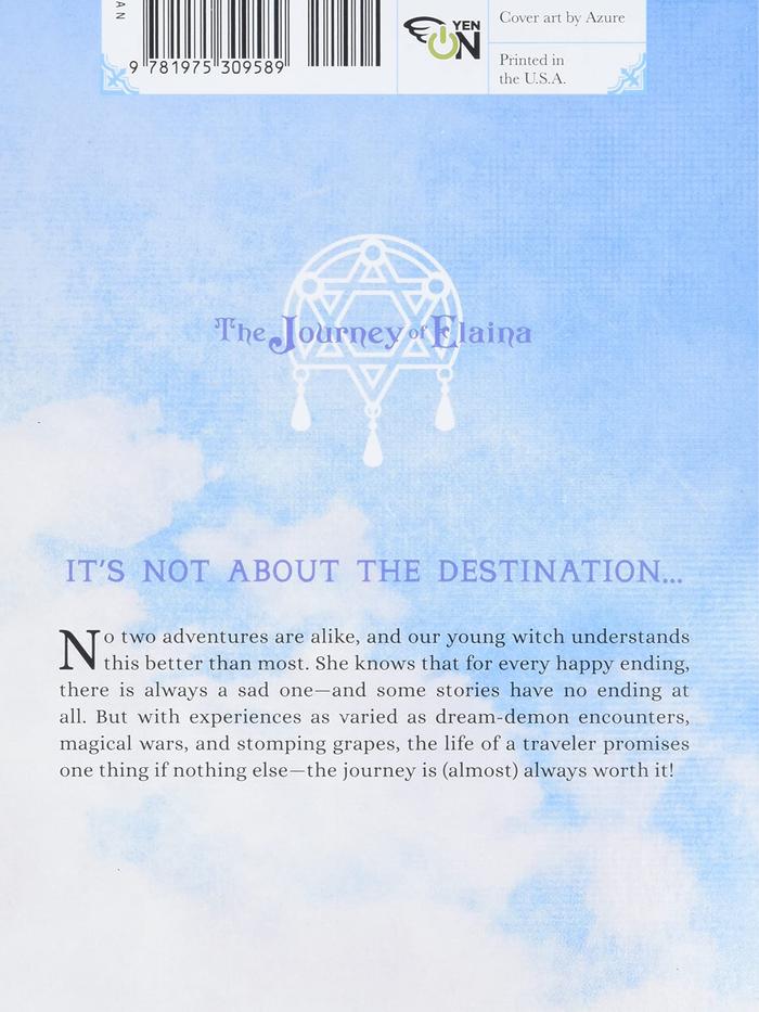 Wandering Witch The Journey of Elaina Light Novel Volume 3 — Back Cover