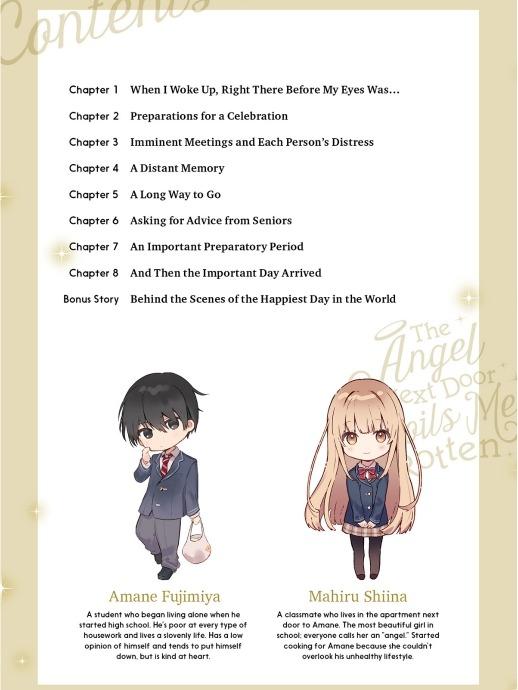 The Angel Next Door Spoils Me Rotten Light Novel Volume 9 — Back Cover