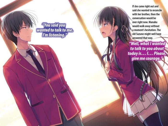 Classroom of the Elite Light Novel Volume 10 — Interior