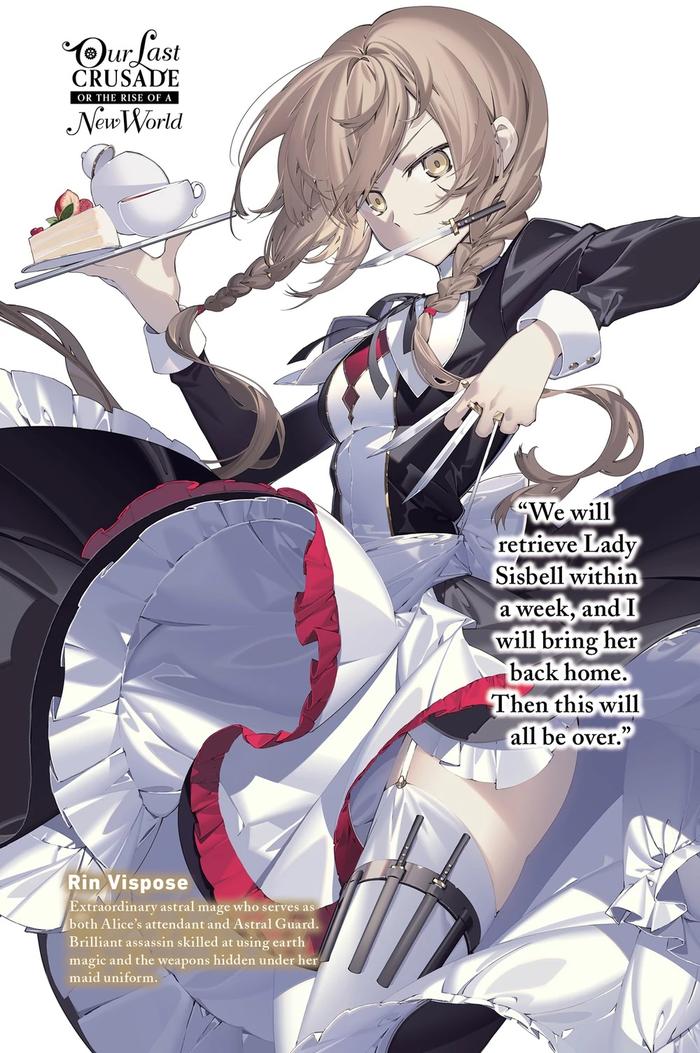 Our Last Crusade or the Rise of a New World Light Novel Volume 9 — Back Cover