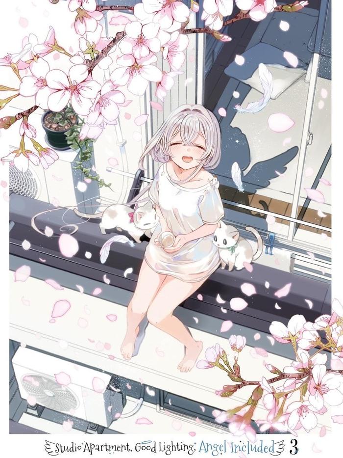 Studio Apartment, Good Lighting, Angel Included Manga Volume 3 — Back Cover