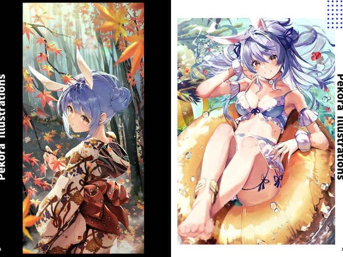 Pekora Illustrations Vol.2 Hololive Doujinshi Illustration - Mary Haruhina (JP) — Back Cover