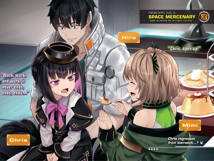 Reborn as a Space Mercenary Light Novel Volume 8 — Back Cover