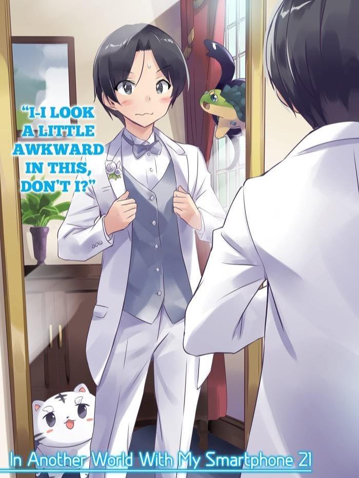 In Another World With My Smartphone Light Novel Volume 21 — Back Cover