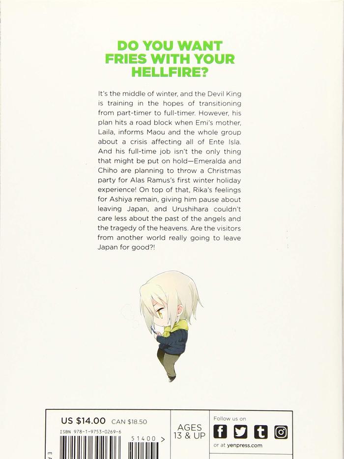 The Devil Is a Part-Timer! Light Novel Volume 15 — Back Cover