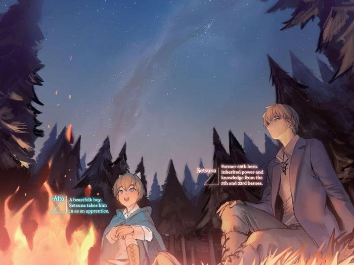 The Ephemeral Scenes of Setsuna's Journey Light Novel Volume 1 — Back Cover