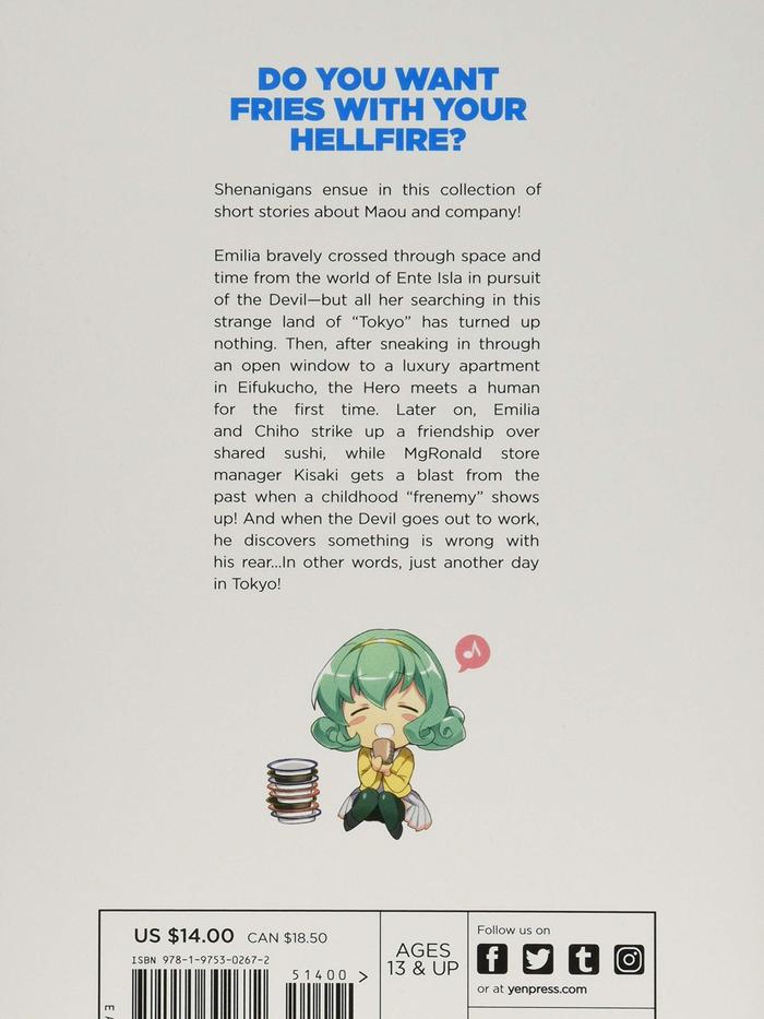 The Devil Is a Part-Timer! Light Novel Volume 14 — Back Cover