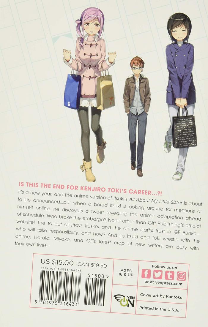 A Sister's All You Need. Light Novel Volume 8 — Back Cover