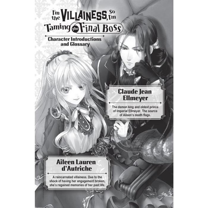 I'm the Villainess, So I'm Taming the Final Boss Light Novel Volume 1 — Back Cover